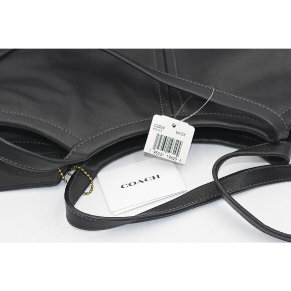 Coach Bea Tote Black Leather Top Zip Shoulder Handbag NWT - Picture 5 of 13